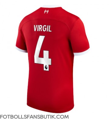 Liverpool Virgil van Dijk #4 Replika Hemmatröja 2023-24 Kortärmad